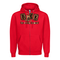 Red black the prime element melanin Zipper Hoodie - LillyAllenDesigns
