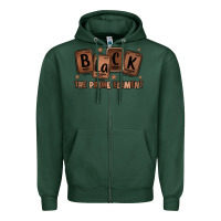 Sports Green black the prime element melanin Zipper Hoodie - LillyAllenDesigns