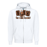 White black the prime element melanin Zipper Hoodie - LillyAllenDesigns