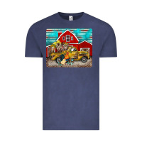 Vintage Denim western truck farm animals mousepad Vintage Tee - BarkalooDesign