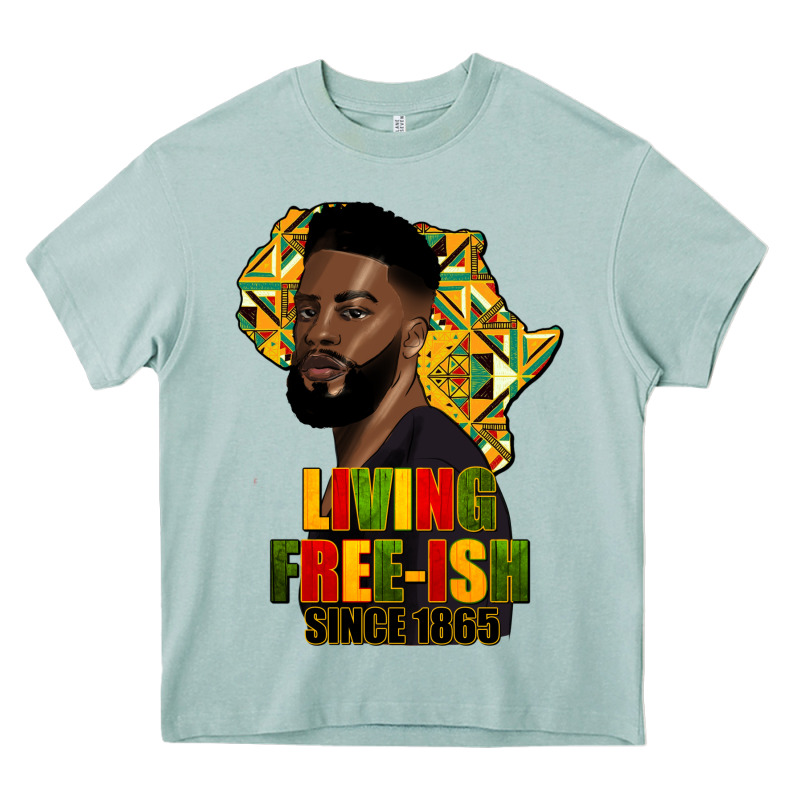 Juneteenth Living Freeish Since 1865 Heavy Core Tee by HRA Design Shop | Teevron