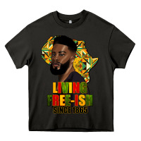 Asphalt juneteenth living freeish since 1865 Heavy Core Tee - HRA Design Shop
