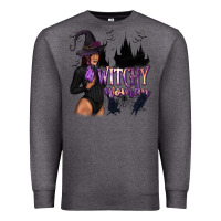 Charcoal Heather Witchy Woman Premium Sweatshirt - texasbilliewilder