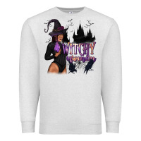 Oatmeal Heather Witchy Woman Premium Sweatshirt - texasbilliewilder