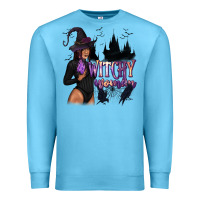 Ocean Blue Witchy Woman Premium Sweatshirt - texasbilliewilder