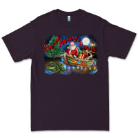 Plum heaux heaux heaux christmas louisiana swamp Premium Tee - FaDigitalArtStudio