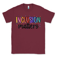 Burgundy ınclusion matters Classic Tee - MaliasSmallBusiness