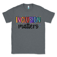 Charcoal Heather ınclusion matters Classic Tee - MaliasSmallBusiness