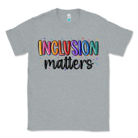 Heather Grey ınclusion matters Classic Tee - MaliasSmallBusiness