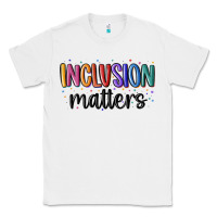 White ınclusion matters Classic Tee - MaliasSmallBusiness