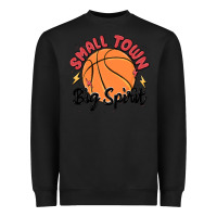 Black small town big spirit Heavyweight Sweatshirt - MaliasSmallBusiness