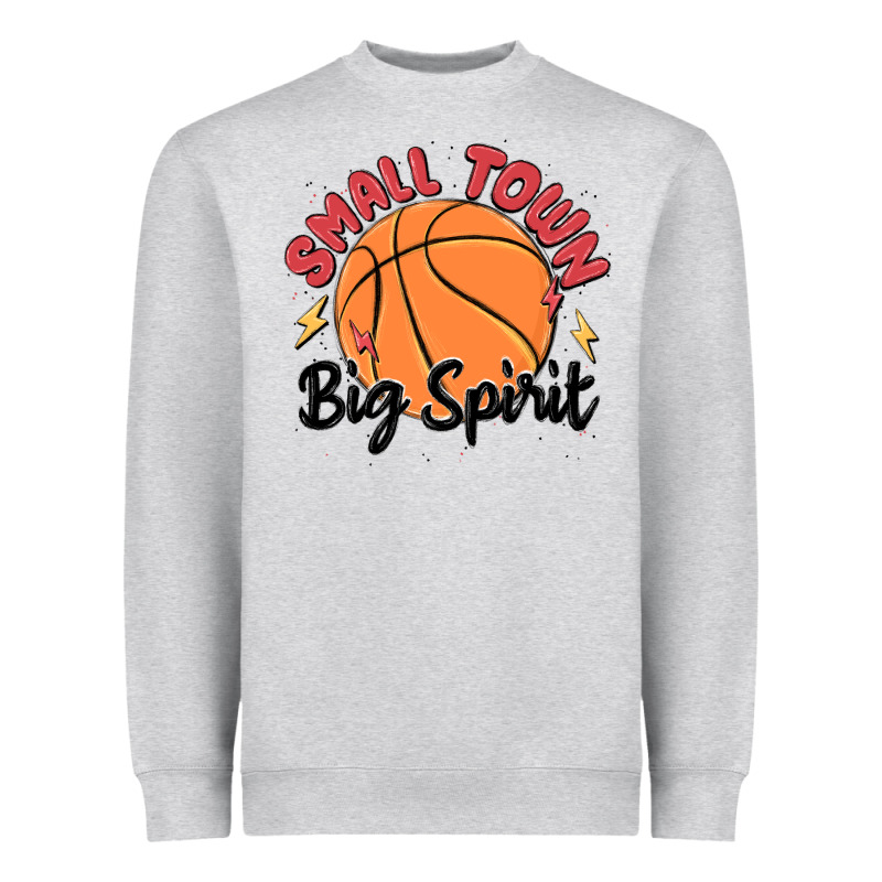 Small Town Big Spirit Heavyweight Sweatshirt by MaliasSmallBusiness | Teevron