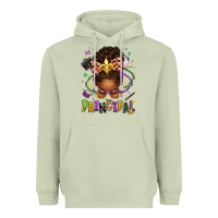 Matcha mardi gras principal afro messy bun Heavyweight Hoodie - texasbilliewilder