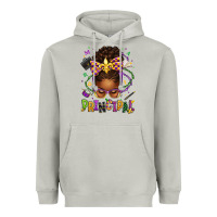 Moon Dust mardi gras principal afro messy bun Heavyweight Hoodie - texasbilliewilder