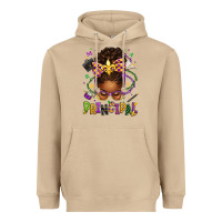 Mushroom mardi gras principal afro messy bun Heavyweight Hoodie - texasbilliewilder
