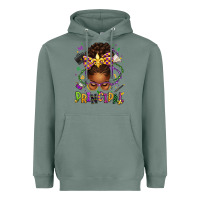 Sage mardi gras principal afro messy bun Heavyweight Hoodie - texasbilliewilder