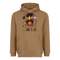 Toasted Coconut mardi gras principal afro messy bun Heavyweight Hoodie - texasbilliewilder