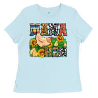 Baby Blue mama hen Ladies Tee - Zillion Design Studio