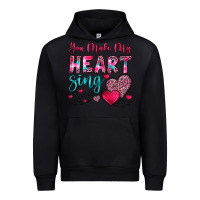 Black you make my heart sing Urban Hoodie - OliviaCreatesArt