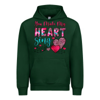 Forest Green you make my heart sing Urban Hoodie - OliviaCreatesArt
