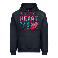 Navy you make my heart sing Urban Hoodie - OliviaCreatesArt