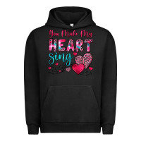 Pigment Black you make my heart sing Urban Hoodie - OliviaCreatesArt