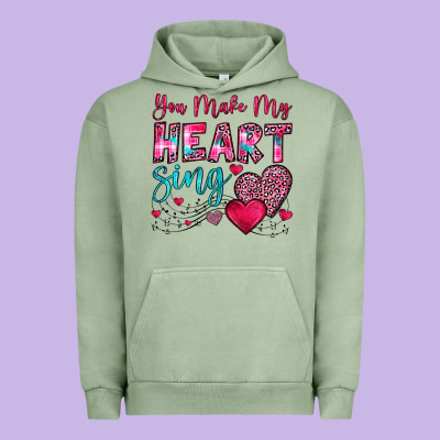 You Make My Heart Sing Urban Hoodie Designed By Oliviacreatesart
