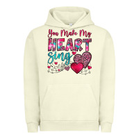 Pigment Pistachio you make my heart sing Urban Hoodie - OliviaCreatesArt