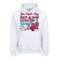 White you make my heart sing Urban Hoodie - OliviaCreatesArt