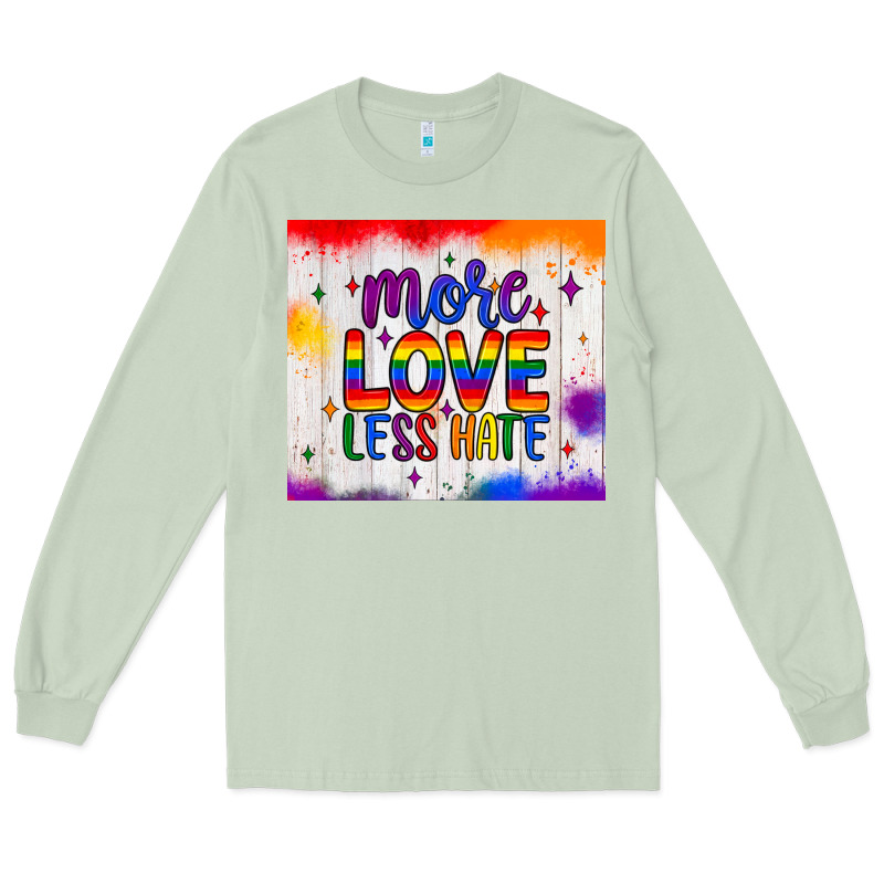 More Love Less Hate Tumbler Long Sleeve Tee by JahusDesignShop | Teevron