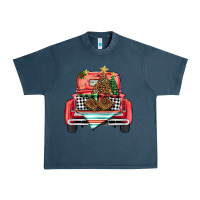 Midnight Navy Christmas truck Urban Heavy Tee - BarkalooDesign