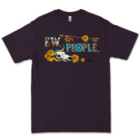 Plum ew people with cross Premium Tee - HRA Design Shop