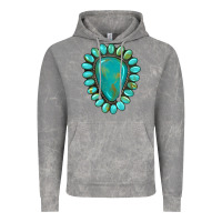 Cloud Rock western gemstone turquoise Vintage Hoodie - Artiststas