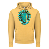 Vintage Mustard western gemstone turquoise Vintage Hoodie - Artiststas