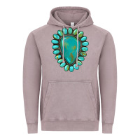 Vintage Zinc western gemstone turquoise Vintage Hoodie - Artiststas