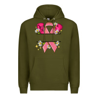 Personalized Breast Cancer Ribbon Premium Hoodie | Teevron