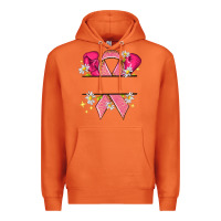 Carrot Personalized Breast Cancer ribbon Premium Hoodie - NancyCooperArtShop