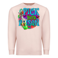 Pale Pink Pick Your Poison Premium Sweatshirt - texasbilliewilder