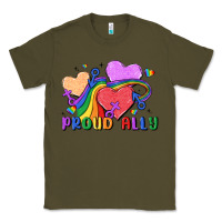 Army Green proud ally Classic Tee - MaliasSmallBusiness