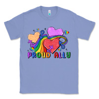 Colony Blue proud ally Classic Tee - MaliasSmallBusiness