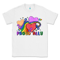 White proud ally Classic Tee - MaliasSmallBusiness