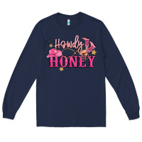 Navy howdy honey Long Sleeve Tee - MaliasSmallBusiness