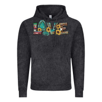 Vintage Black western gemstone sunflowers serape leopard turquoise love Vintage Hoodie - Artiststas