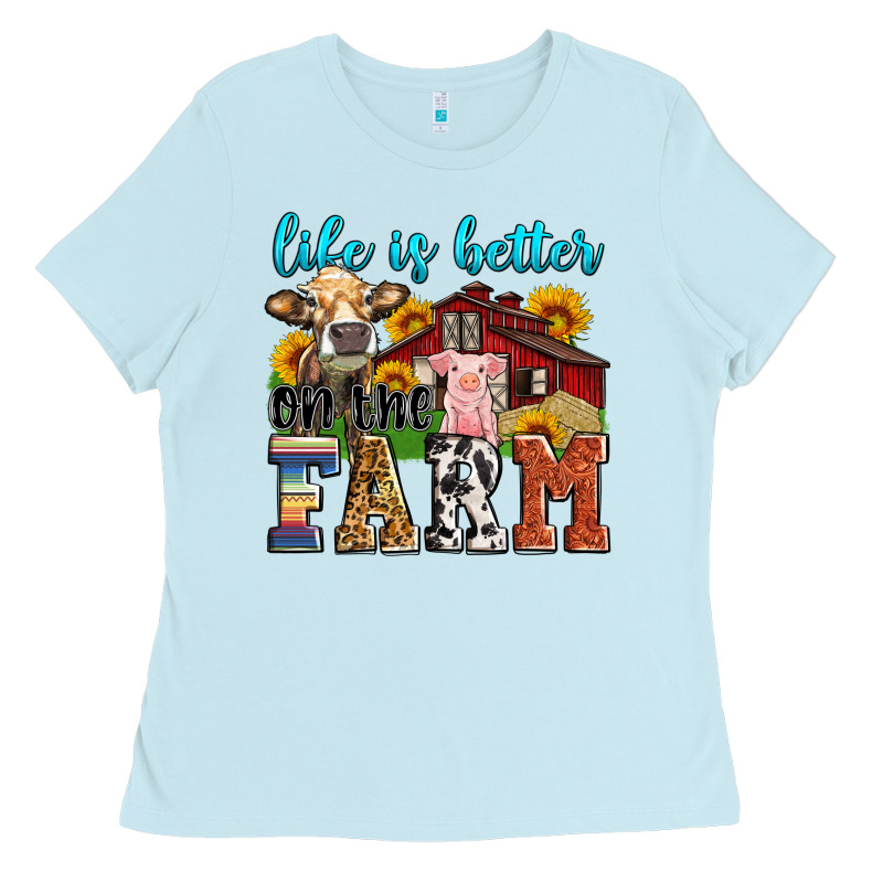 Life Is Better On The Farm Ladies Tee by Zillion Design Studio | Teevron