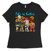 Black life is better on the farm Ladies Tee - Zillion Design Studio