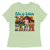 Matcha life is better on the farm Ladies Tee - Zillion Design Studio