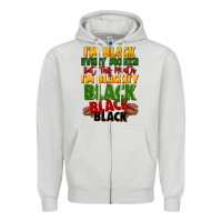 Dove Grey juneteenth im black every month Zipper Hoodie - LillyAllenDesigns