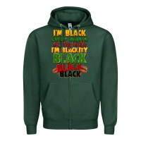 Sports Green juneteenth im black every month Zipper Hoodie - LillyAllenDesigns