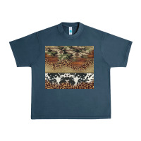 Midnight Navy cowhide leopard camouflage Urban Heavy Tee - Jasminsmagicworld