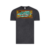 Vintage Black western howdy cowgirl leopard serape   license plate template Vintage Tee - BarkalooDesign